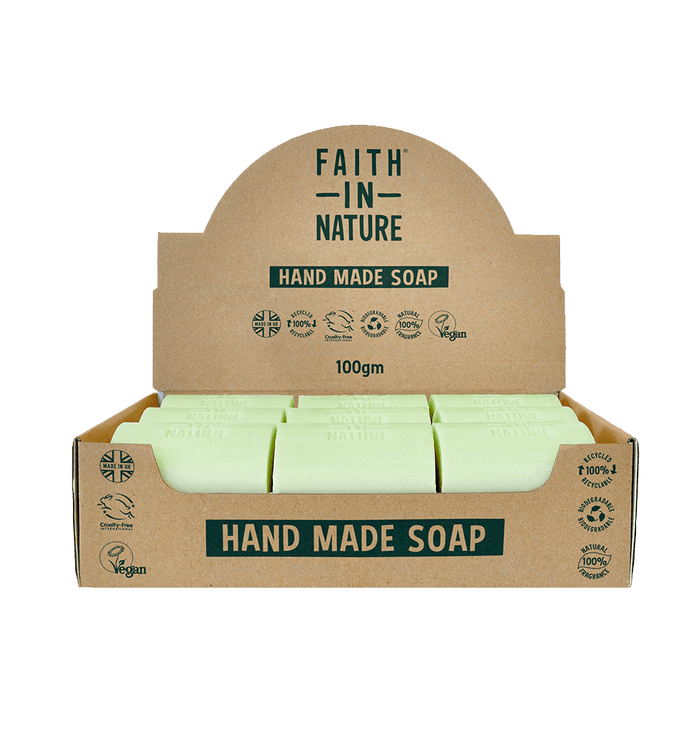 Box of 18 Unwrapped Natural Aloe Vera Soaps - Faith In Nature