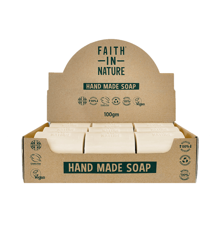 Box of 18 Unwrapped Natural Coconut Soaps - Faith In Nature