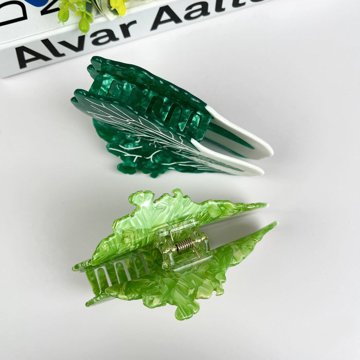 Cabbage Claw Clip, Vegetable Hair Clip: Green