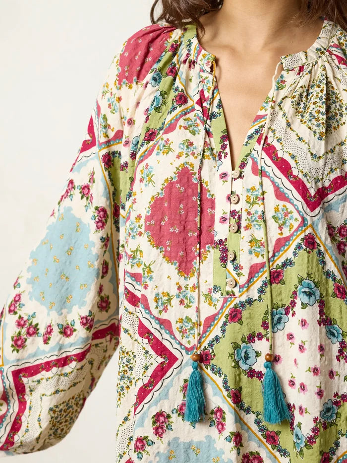 Camille Mini Dress - Handkerchief Mix-view 6