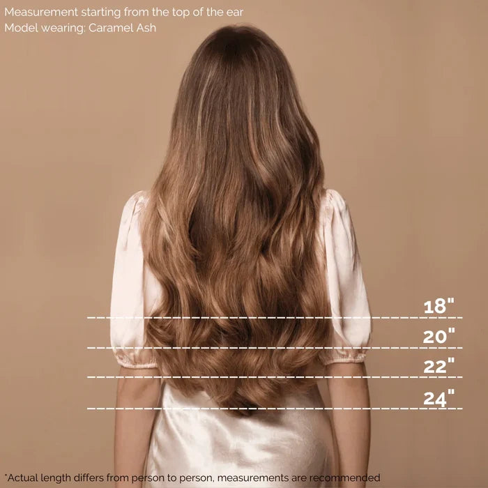 Caramel Brown (4) 20" 160g - Clip-Ins