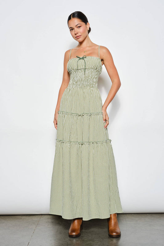 Carol Smocked Waist Maxi Dress