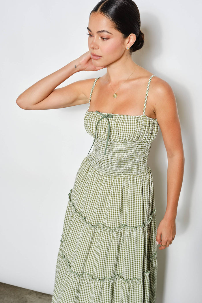 Carol Smocked Waist Maxi Dress