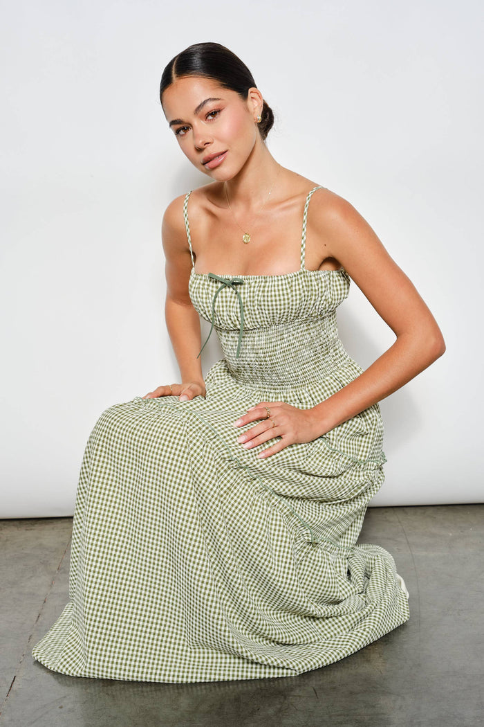 Carol Smocked Waist Maxi Dress