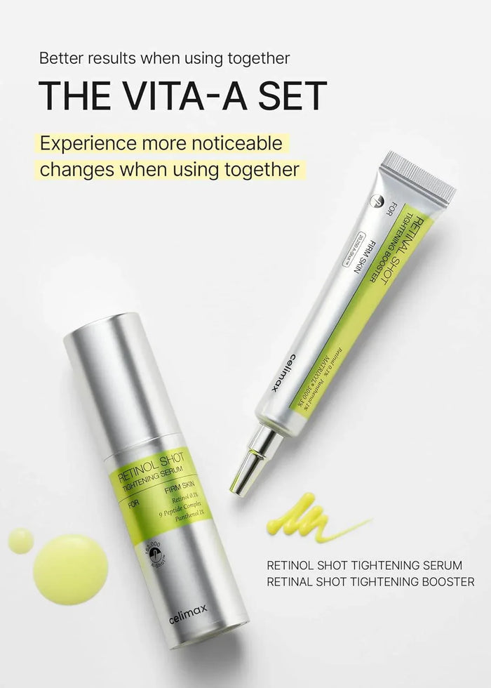 Celimax Retinal Shot Tightening Booster – 0.1% Retinal & Peptides - Retinal Anti-Aging Booster / Firming Serum - Celimax -- United Arab Emirates -- Pinky Cosmetics