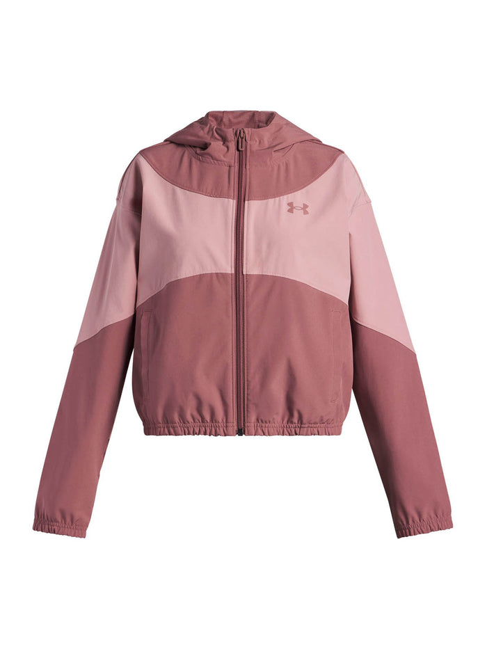 Chaqueta Lifestyle para niña Rival Woven café Under Armour