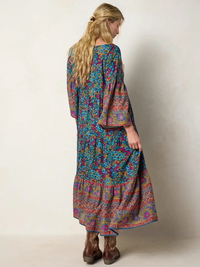 Charlotte Midi Dress - Harvest Meadow Navy-view 6