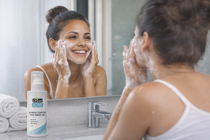 Chear Salicylic Acid Acne Face Wash 200g ✨ Deep Cleansing Gel for Oily & Blemish-Prone Skin