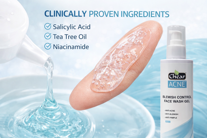 Chear Salicylic Acid Acne Face Wash 200g ✨ Deep Cleansing Gel for Oily & Blemish-Prone Skin