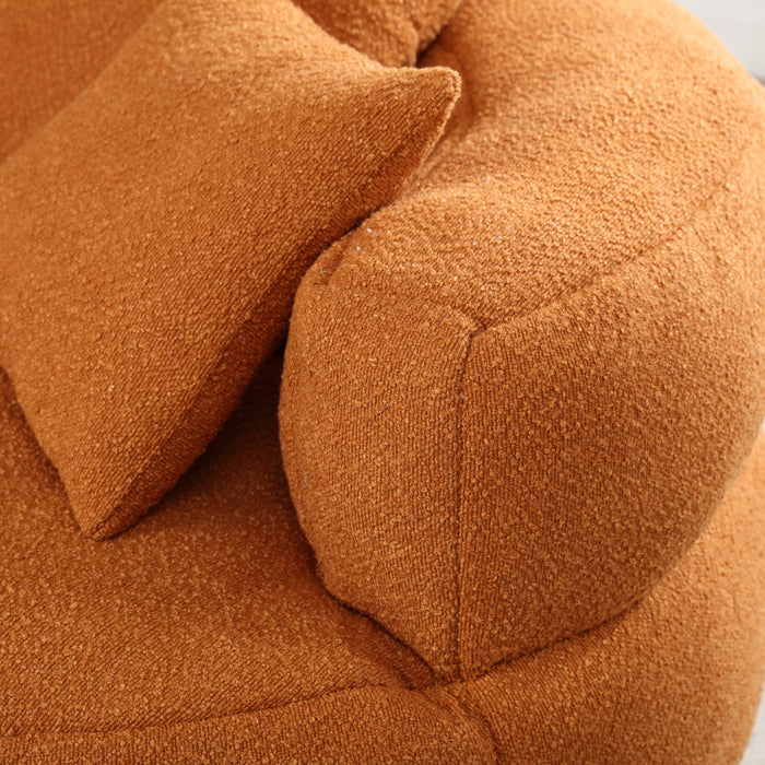 Chenille Sponge single sofa,No Assembly Required,Fluffy Modern Sleeper