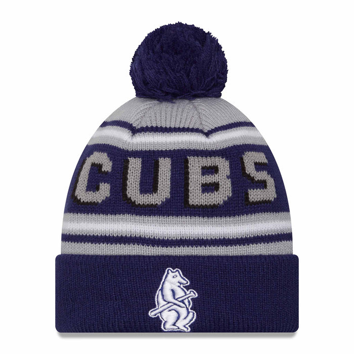 Chicago Cubs 1914 Bear Knit Cap with Pom