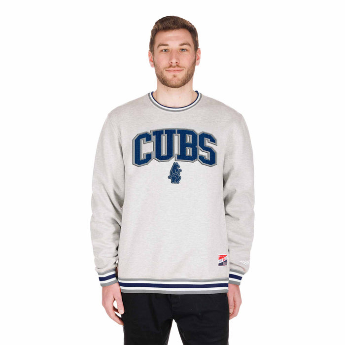 Chicago Cubs 1914 Grey Crew Neck Sweatshirt