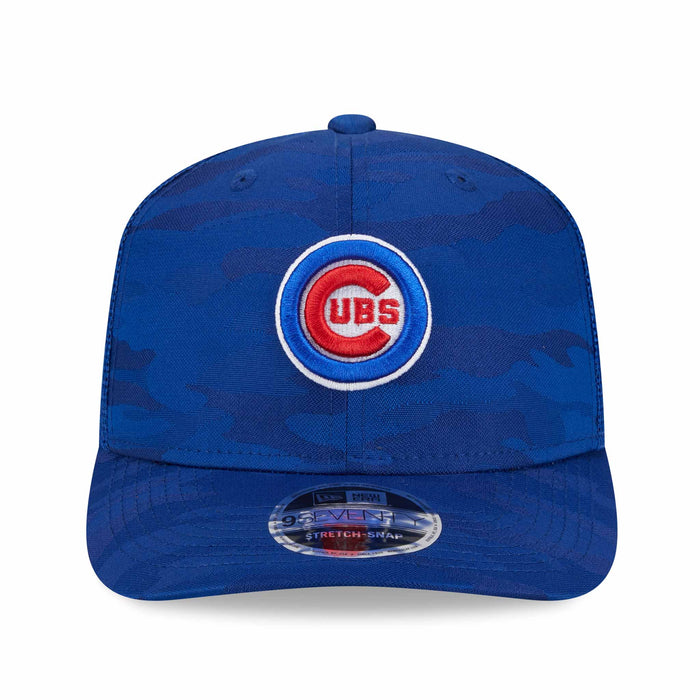Chicago Cubs Camo 9SEVENTY Stretch Snap Trucker Cap