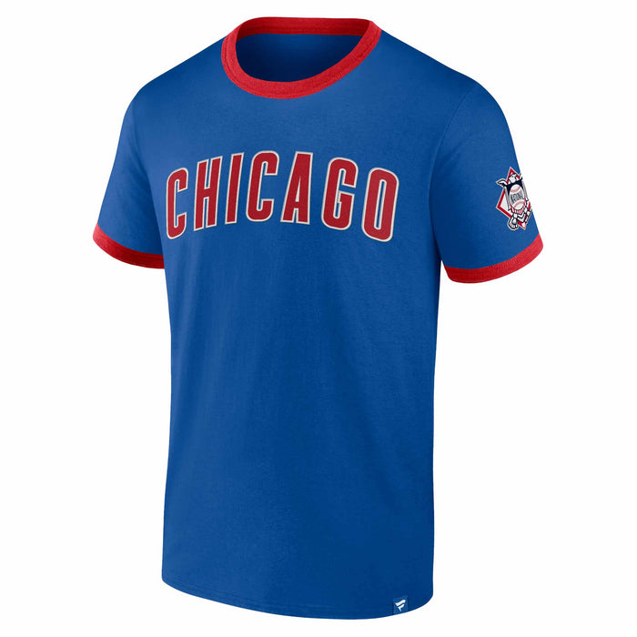 Chicago Cubs Forced Out Biblend Ringer T-Shirt