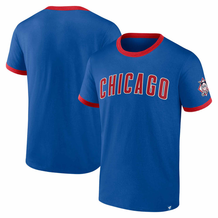 Chicago Cubs Forced Out Biblend Ringer T-Shirt