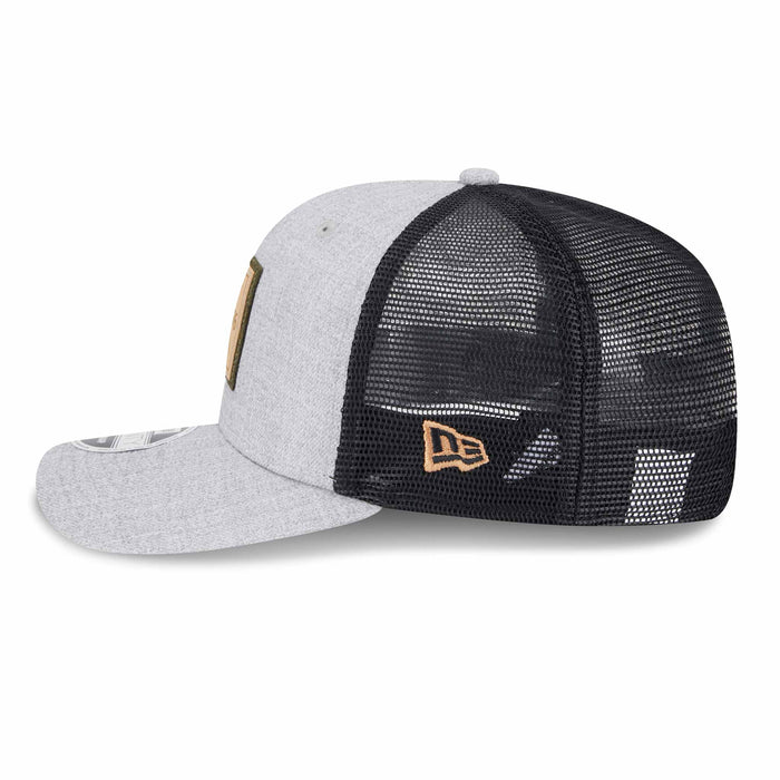 Chicago Cubs Heather Patch 9SEVENTY Stretch Snap Trucker Cap