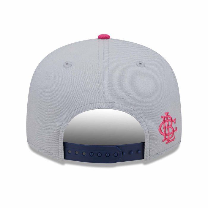 Chicago Cubs New Era Big League Chew 2024 9FFIFTY Grey Blue Snap Back Cap
