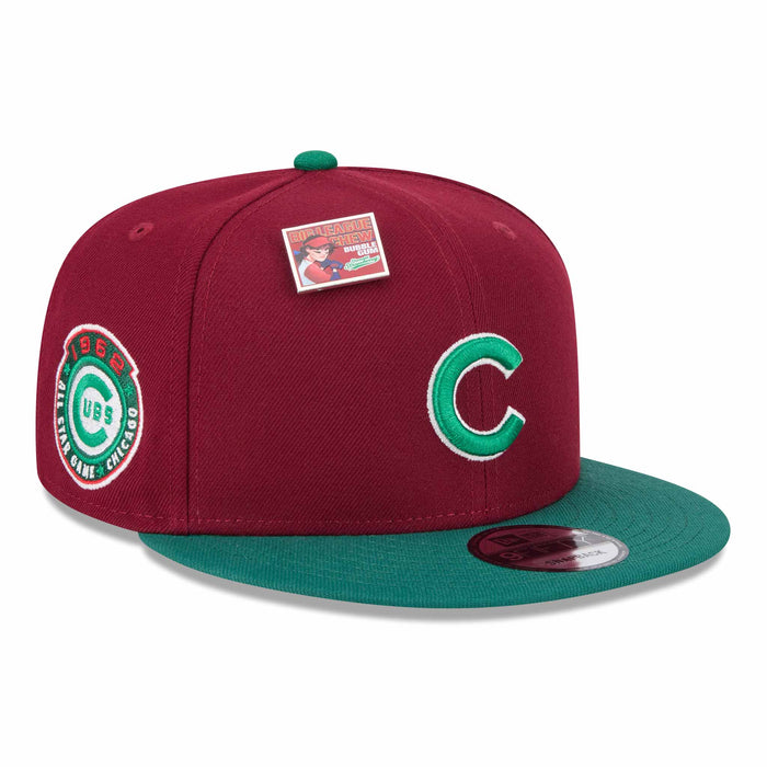 Chicago Cubs New Era Big League Chew 2024 9FFIFTY Red Green Snap Back Cap
