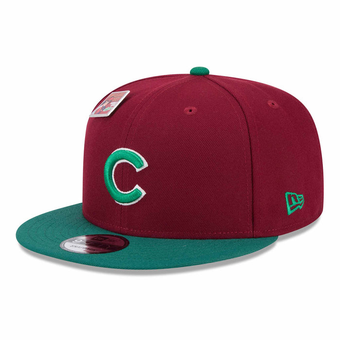 Chicago Cubs New Era Big League Chew 2024 9FFIFTY Red Green Snap Back Cap