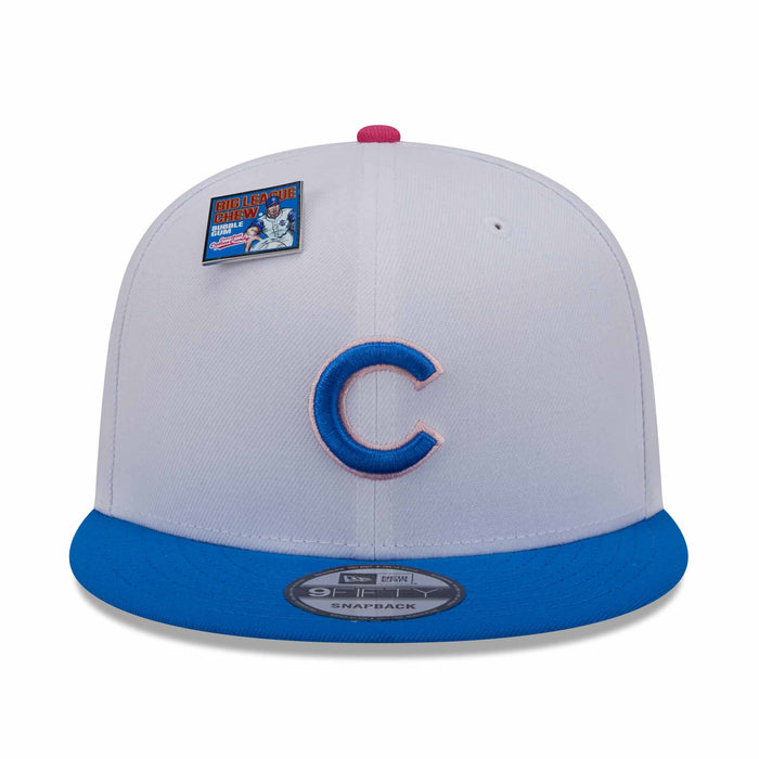 Chicago Cubs New Era Big League Chew 2024 9FFIFTY White Blue Snap Back Cap