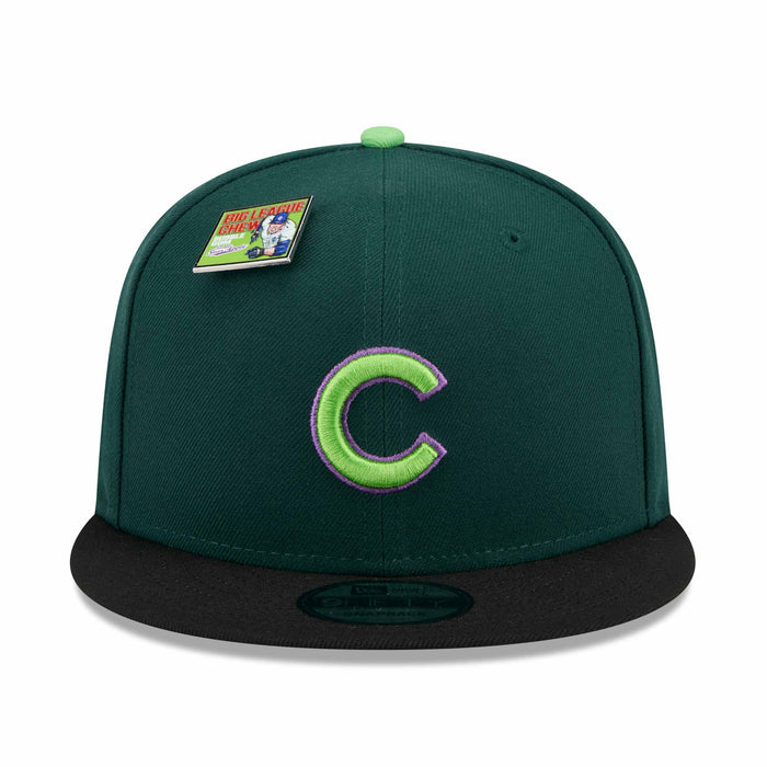 Chicago Cubs New Era Big League Chew 2024 9FIFTY Green Black Snap Back Cap