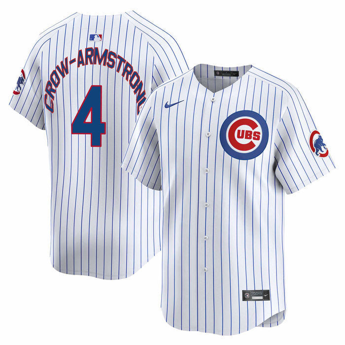 Chicago Cubs Pete Crow-Armstrong Youth Home Nike Home Run Jersey With Authentic Lettering