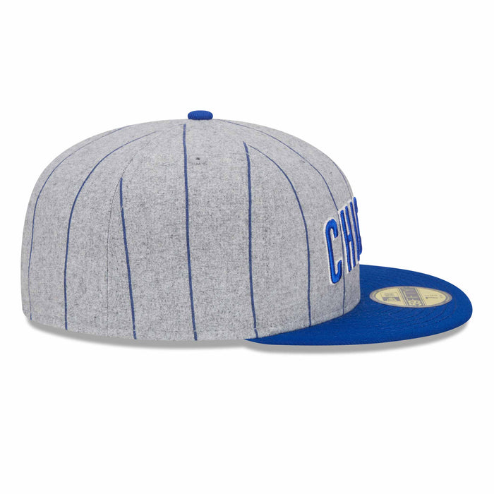 Chicago Cubs Pinstripe Grey Chicago 5950 Fitted Cap