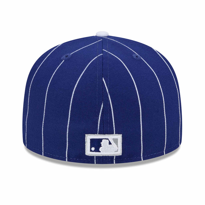 Chicago Cubs Pinstripe Navy 1914 Bear 1876 Patch 5950 Fitted Cap