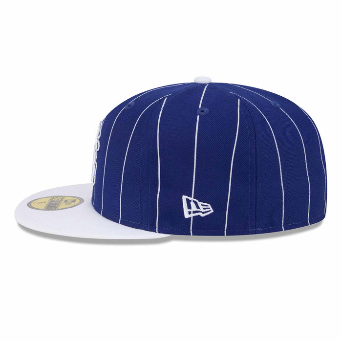 Chicago Cubs Pinstripe Navy 1914 Bear 1876 Patch 5950 Fitted Cap