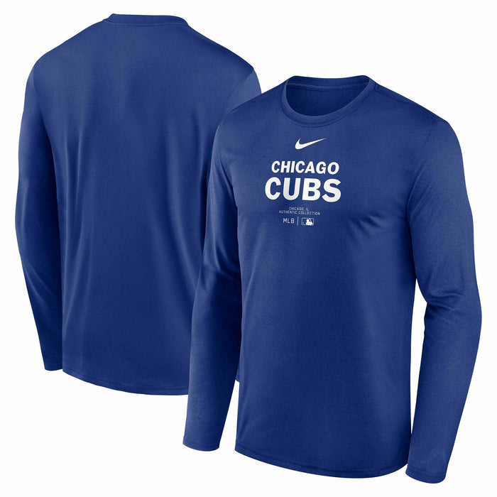 Chicago Cubs Team Issue Nike Long Sleeve T