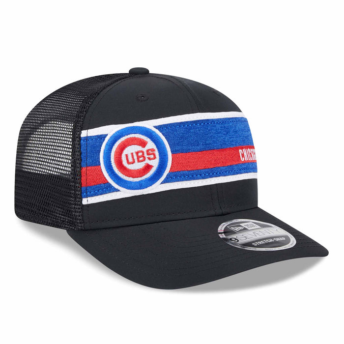 Chicago Cubs Trucker Stripe 9SEVENTY Stretch Snap Trucker Cap