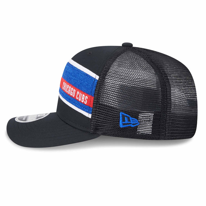 Chicago Cubs Trucker Stripe 9SEVENTY Stretch Snap Trucker Cap