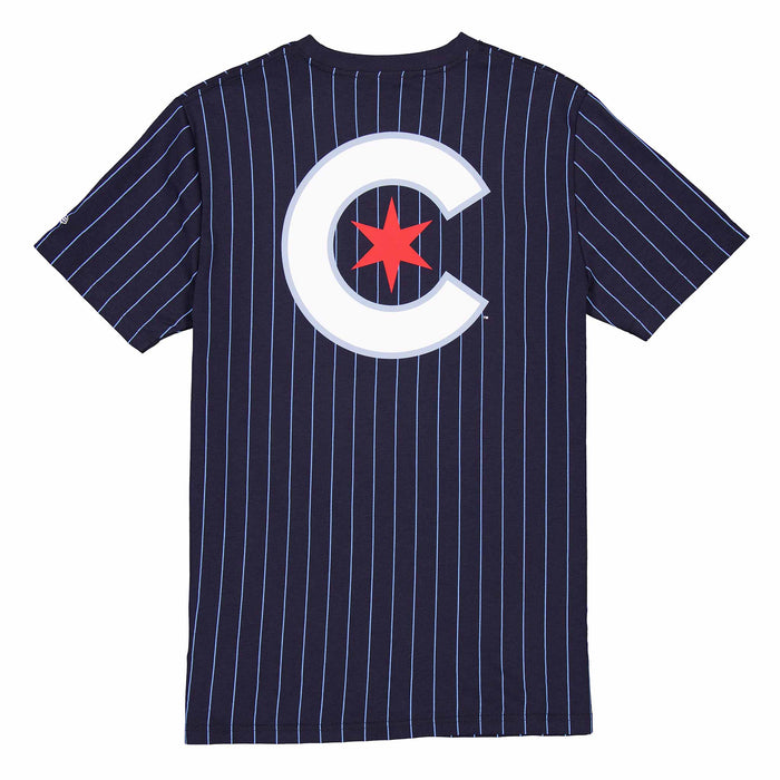 Chicago Cubs Two Sided City Connect Pinstripe T-Shirt
