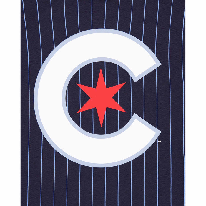 Chicago Cubs Two Sided City Connect Pinstripe T-Shirt