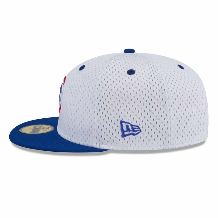Chicago Cubs Two Tone White Walking Bear 1876 Patch 5950 Fitted Cap