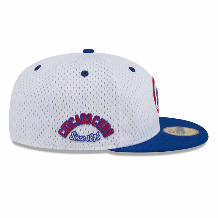 Chicago Cubs Two Tone White Walking Bear 1876 Patch 5950 Fitted Cap