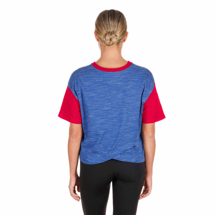 Chicago Cubs Women's Two Tone Baseball Club T-Shirt