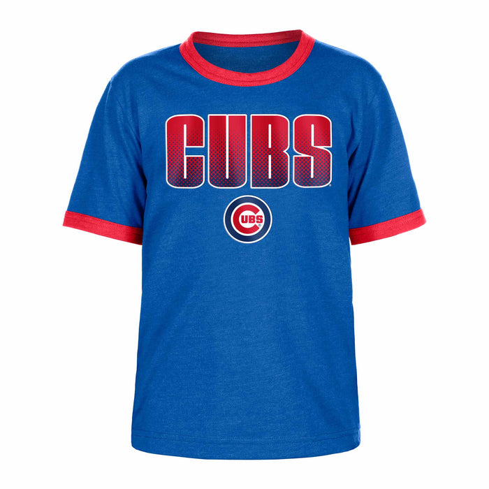 Chicago Cubs Youth Bullseye Ringer T-Shirt
