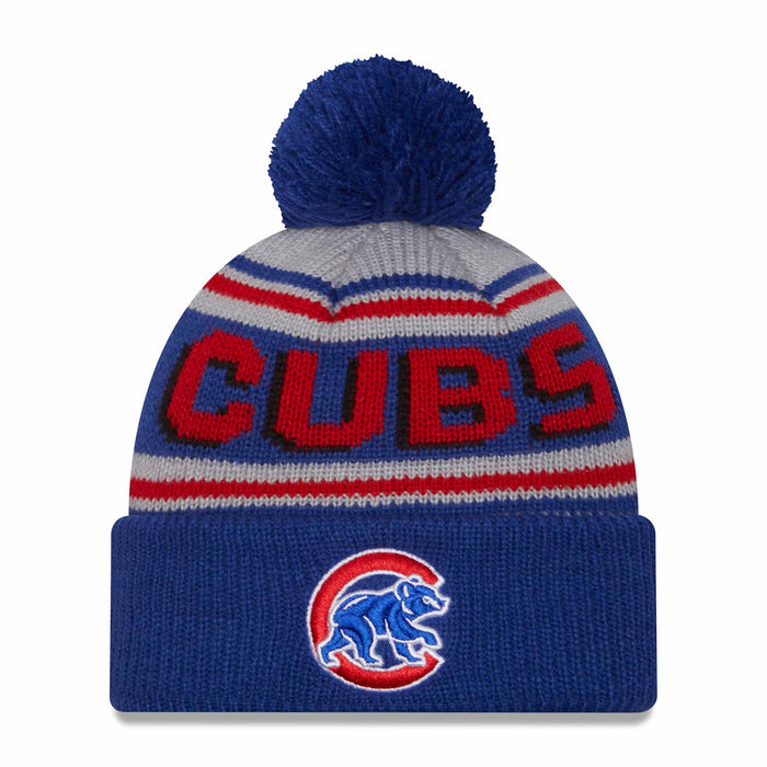 Chicago Cubs Youth Walking Bear Knit Cap with Pom