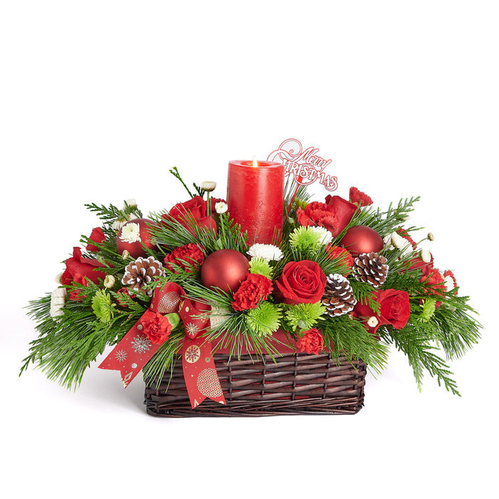 Christmas Floral Centerpiece, New Jersey – the bouquet