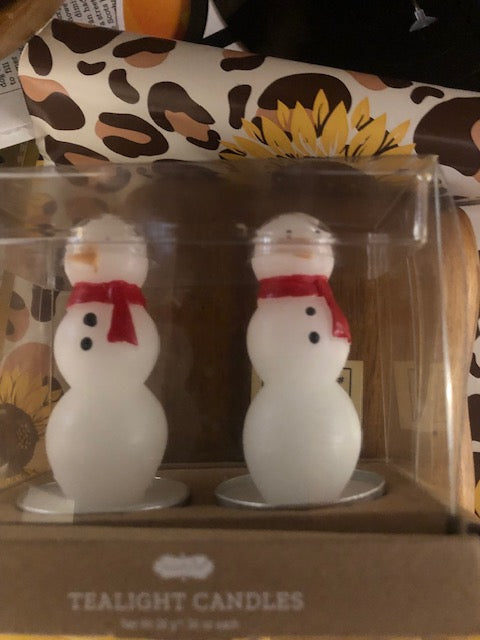 Christmas Tea Light Sets Snowmen