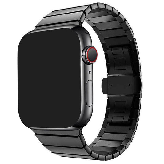 Classic Sleek Stainless Steel Link Band For Apple Watch Multiple Colors Available