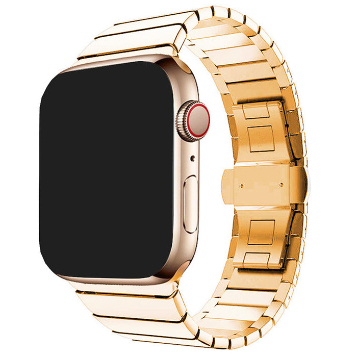 Classic Sleek Stainless Steel Link Band For Apple Watch Multiple Colors Available