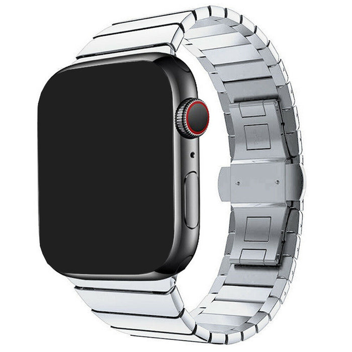 Classic Sleek Stainless Steel Link Band For Apple Watch Multiple Colors Available
