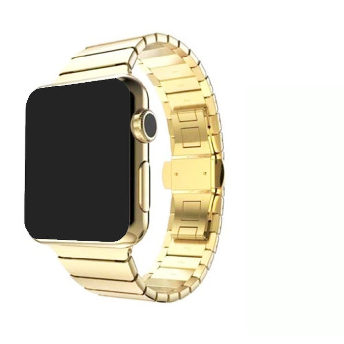 Classic Sleek Stainless Steel Link Band For Apple Watch Multiple Colors Available