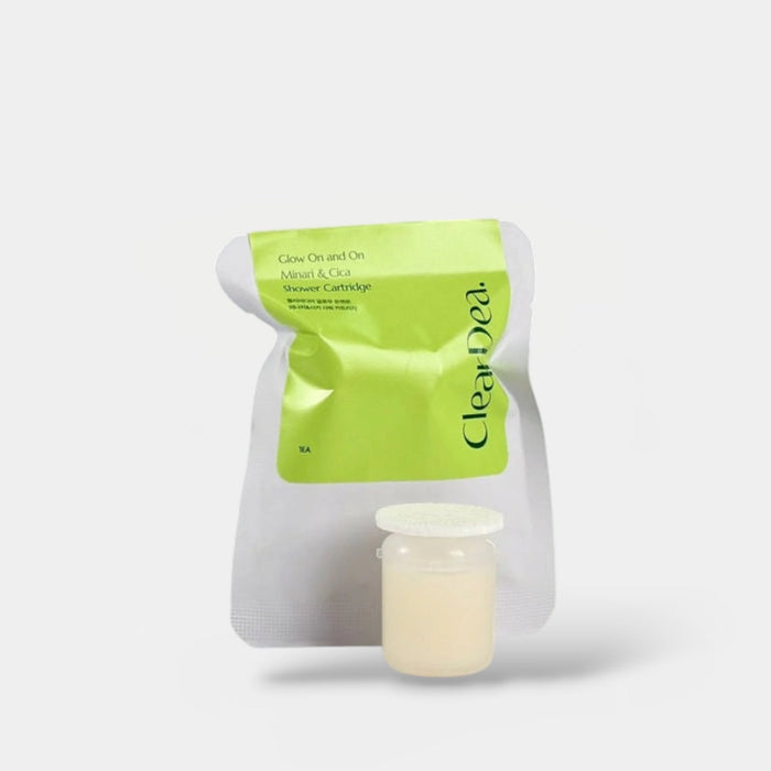 ClearDea Glow On and On Shower Cartridge (Minari & Cica) كليرديا جلو أون آند أون خرطوشة الدش (ميناري و سيكا) - Princess Cosmetics Qatar