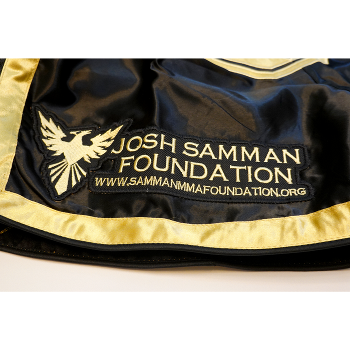 Josh Samman Foundation Text Close up