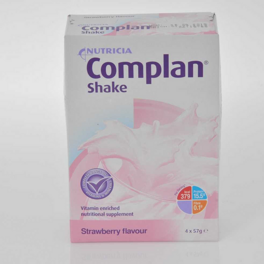 Complan Shake Strawberry Flavour 4 x 57g Sachets (N)