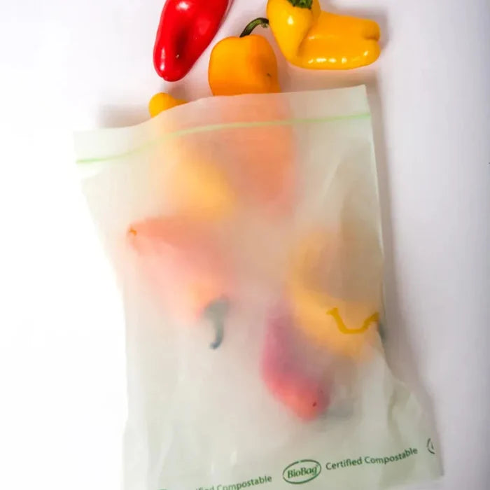 BioBag Compostable & Resealable Food Storage Bags - 20pk