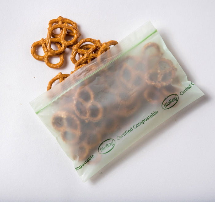 BioBag Compostable & Resealable Snack Bags - 30pk